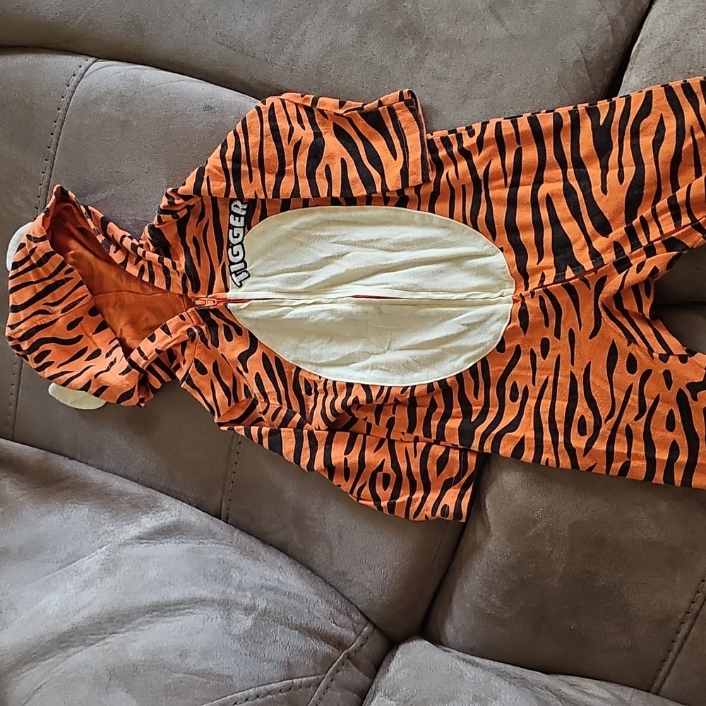 Disney Orange Tiger Striped Tigger Bodysuit